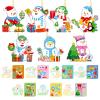 28 Pack Christmas DIY Crafts Kit for Kids, Make Your Own Christmas Snowman Ornaments Xmas Stickers Cutouts Arts and Crafts Bulk for Kids Winter Holiday Xmas Classroom Art Activities Party Decorations view 1