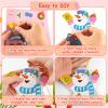 28 Pack Christmas DIY Crafts Kit for Kids, Make Your Own Christmas Snowman Ornaments Xmas Stickers Cutouts Arts and Crafts Bulk for Kids Winter Holiday Xmas Classroom Art Activities Party Decorations view 3