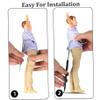 Peosaard 4PCS Doll Stand, 1/6 Action Figure Stand, Adjustable C-Shape Doll Holder Stand, Easy to Install Metal Doll Display Stand for Waist to Feet 5.1-8.3 Inch Dolls Doll Stands view 2