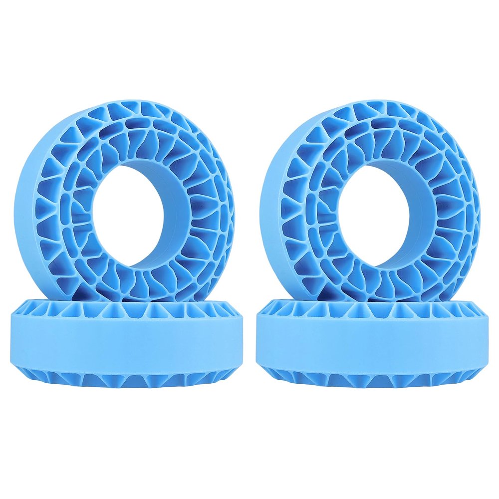 HobbyPark 1.9 Tires Silicone Inserts Foam fit 118-122mm for 1/10 Scale RC Crawler Trucks Wheel Tires, Super Soft, 4pcs (Light Blue)