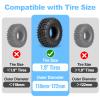 HobbyPark 1.9 Tires Silicone Inserts Foam fit 118-122mm for 1/10 Scale RC Crawler Trucks Wheel Tires, Super Soft, 4pcs (Light Blue) view 2
