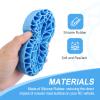 HobbyPark 1.9 Tires Silicone Inserts Foam fit 118-122mm for 1/10 Scale RC Crawler Trucks Wheel Tires, Super Soft, 4pcs (Light Blue) view 4