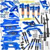 RcarmubWow RC Upgrades Part for 1/10 Slash 2WD,Driveshafts,Shock Absorbers &Suspension Arms &Turnbuckles Links&Caster Blocks &Steering Block &Stub Axle Carriers &Shock Towers &Bulkhead,Navy Blue view 1