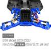 RcarmubWow RC Upgrades Part for 1/10 Slash 2WD,Driveshafts,Shock Absorbers &Suspension Arms &Turnbuckles Links&Caster Blocks &Steering Block &Stub Axle Carriers &Shock Towers &Bulkhead,Navy Blue view 2