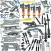 RcarmubWow RC Upgrades Part for 1/10 Slash 2WD,Driveshafts,Shock Absorbers &Suspension Arms &Turnbuckles Links&Caster Blocks &Steering Block &Stub Axle Carriers &Shock Towers &Bulkhead,Titanium view 1
