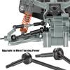 RcarmubWow RC Upgrades Part for 1/10 Slash 2WD,Driveshafts,Shock Absorbers &Suspension Arms &Turnbuckles Links&Caster Blocks &Steering Block &Stub Axle Carriers &Shock Towers &Bulkhead,Titanium view 3