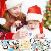 28 Pack Winter Christmas DIY Crafts Kit for Kids, Make Your Own Christmas Penguin Ornaments Stickers Cutouts Art Crafts Bulk for Kids Winter Holiday Xmas Home Class Art Game Activities Party Favors view 2