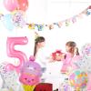 Pink Ice Cream Balloons, 5 Balloon Number, 5th Birthday Decorations Girl, Ice Cream Balloon for Girls Birthday Party Decoration (5) view 3