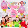 Pink Ice Cream Balloons, 5 Balloon Number, 5th Birthday Decorations Girl, Ice Cream Balloon for Girls Birthday Party Decoration (5) view 4