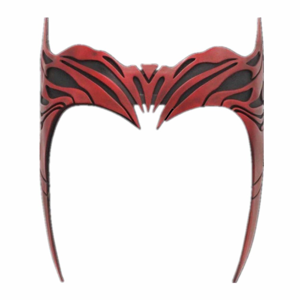 Amonkky Resin Scarlet Witch Mask Halloween Party Props Cosplay Mask Halloween Masquerade Costume Props.