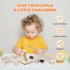 DIY Rotating Solar Satellite - 3D Wooden Puzzle Building Toy.STEM Educational Science Craft Model Kit for Kids.Creative Artificial Satellite Space Model. view 3