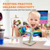 DIY Rotating Solar Satellite - 3D Wooden Puzzle Building Toy.STEM Educational Science Craft Model Kit for Kids.Creative Artificial Satellite Space Model. view 4