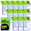 2400ct Clear Card Sleeves for Trading Cards, Baseball Sports Soft Sleeves, Ultra Soft Plastic Card Protector Sleeve for Football, MTG, PKM, Game, Standard Cards view 1