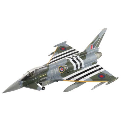 Hobby Master | 1:72 Scale Diecast Military Aircrafts | Eurofighter Typhoon FGR4 ZJ913/FM-G, RAF, 2024 (w/2 x ASRAAM, 4 x AIM-120, 3 x Fuel Tank) | Model HA6626