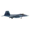 Hobby Master | 1:72 Scale Diecast Military Aircrafts | F-22 Sea Camouflage 37-8322, 3rd SQ, JASDF (Pseudo Scheme) (with 8 x AAM-3 Under The Wings) | Model HA2830 view 4