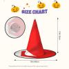 BGSHJVF Costa Rica Flag Print Halloween Witch Hat Cosplay Caps Halloween Decoration Costume Accessories For Party view 3