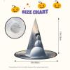 BGSHJVF Christmas Snowman Print Halloween Witch Hat Cosplay Caps Halloween Decoration Costume Accessories For Party view 3