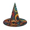 BGSHJVF Eyes Print Halloween Witch Hat Cosplay Caps Halloween Decoration Costume Accessories For Party view 1