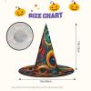 BGSHJVF Eyes Print Halloween Witch Hat Cosplay Caps Halloween Decoration Costume Accessories For Party view 3