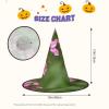 BGSHJVF Bee Flying Print Halloween Witch Hat Cosplay Caps Halloween Decoration Costume Accessories For Party view 3