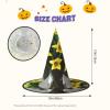 BGSHJVF Bouquet Of Daffodils Print Halloween Witch Hat Cosplay Caps Halloween Decoration Costume Accessories For Party view 3