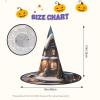 BGSHJVF Christmas Village House Print Halloween Witch Hat Cosplay Caps Halloween Decoration Costume Accessories For Party view 3