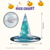 BGSHJVF Dolphins In The Sea Print Halloween Witch Hat Cosplay Caps Halloween Decoration Costume Accessories For Party view 3