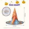 BGSHJVF Blue Background Starfish Print Halloween Witch Hat Cosplay Caps Halloween Decoration Costume Accessories For Party view 3