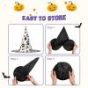 BGSHJVF Bone And Paw Print Print Halloween Witch Hat Cosplay Caps Halloween Decoration Costume Accessories For Party view 4