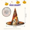 BGSHJVF Beautiful Sunflower Print Halloween Witch Hat Cosplay Caps Halloween Decoration Costume Accessories For Party view 3