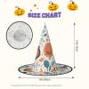 BGSHJVF Cute Floral Animal Pattern Print Halloween Witch Hat Cosplay Caps Halloween Decoration Costume Accessories For Party view 3