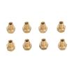 8 Pieces 1/24 RC Hex Nut Brass Wearresistant RC Wheel Lock Nut Replacement for Axial SCX24 (8mm) view 1