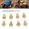 8 Pieces 1/24 RC Hex Nut Brass Wearresistant RC Wheel Lock Nut Replacement for Axial SCX24 (8mm) view 4