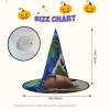 BGSHJVF Blue Parrot Hugging Print Halloween Witch Hat Cosplay Caps Halloween Decoration Costume Accessories For Party view 3