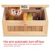 Masyrt Tiger Box Toy, Wooden USB Electronic Box Cute Tiger Funny Interactive Stress Relief Toy Desk Decoration view 2