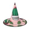 BGSHJVF Cute Cactus Print Halloween Witch Hat Cosplay Caps Halloween Decoration Costume Accessories For Party view 1