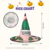 BGSHJVF Cute Cactus Print Halloween Witch Hat Cosplay Caps Halloween Decoration Costume Accessories For Party view 3