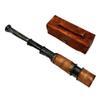 15 inches Orange Leather Handheld Mini Antique Desk Telescope Leather Case view 2