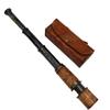 15 inches Orange Leather Handheld Mini Antique Desk Telescope Leather Case view 3