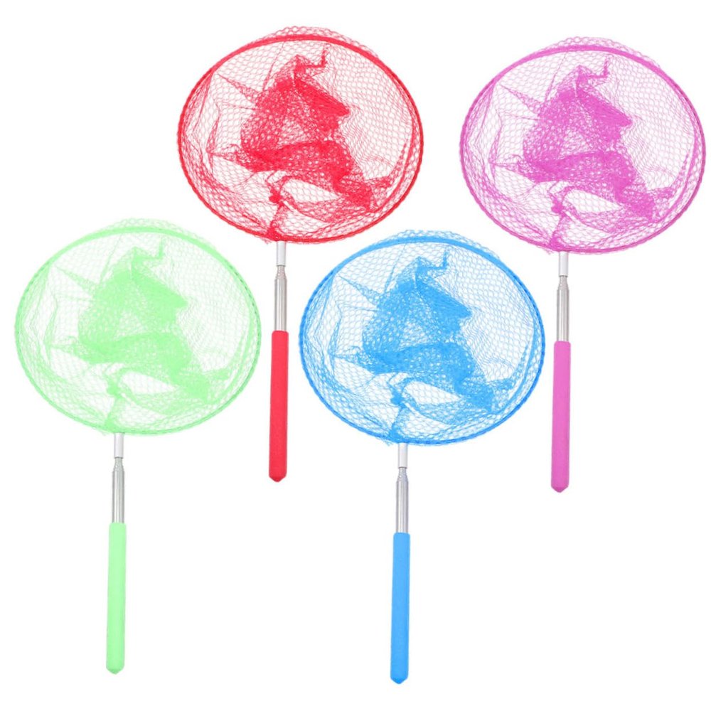 Hemoton 4pcs Butterfly Bug Catching Net for Boys and Girls Extendable Fish Nets Boys and Girls Outdoor Toys