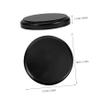 ABOOFAN 3pcs Wooden Doll Display Bases Round Miniature Stands for Crafts Black Pedestal Bases for Mini Dolls and Figures Stable Craft Decor view 2