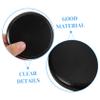 ABOOFAN 3pcs Wooden Doll Display Bases Round Miniature Stands for Crafts Black Pedestal Bases for Mini Dolls and Figures Stable Craft Decor view 3