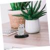 ABOOFAN 3pcs Wooden Doll Display Bases Round Miniature Stands for Crafts Black Pedestal Bases for Mini Dolls and Figures Stable Craft Decor view 4