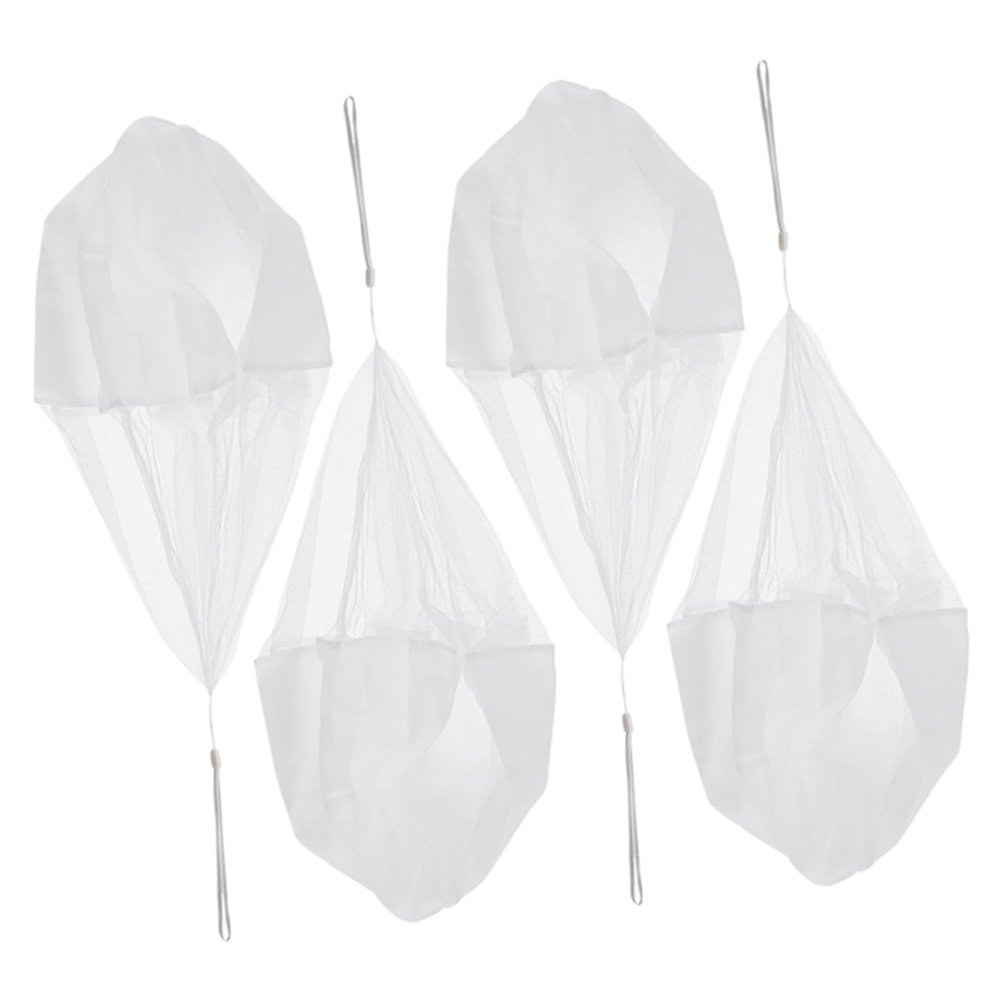 Hemoton 4pcs Hand Throw Parachute Toys for Boy Girl Outdoor Flying Plaything Lightweight Safe Easy to Use Parachute Boys and Girls