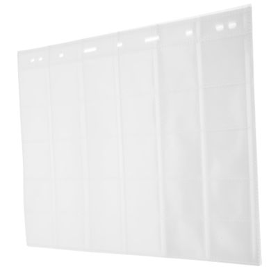 BUTIFULSIC 10sheets Stamp Storage Pocket Replacement Pages for Stamp Collecting Album Transparent Design Compatible Banknotes and Gaming Cards No Outer Shell