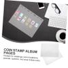 BUTIFULSIC 10sheets Stamp Storage Pocket Replacement Pages for Stamp Collecting Album Transparent Design Compatible Banknotes and Gaming Cards No Outer Shell view 2