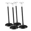 Abaodam 4pcs Black Adjustable Doll Stands Action Figure Display Holders for Dolls Plastic Figurine Stand DIY Assembly view 1