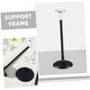 Abaodam 4pcs Black Adjustable Doll Stands Action Figure Display Holders for Dolls Plastic Figurine Stand DIY Assembly view 3