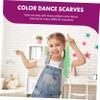 AOKWAWALIY 12pcs Children Dance Scarf Play Scarves Scarfs Veil Juggling Scarves Summer Silk Scarves Summer Scarves Silk Scarf for Hair Scarves for Play Rayon view 4