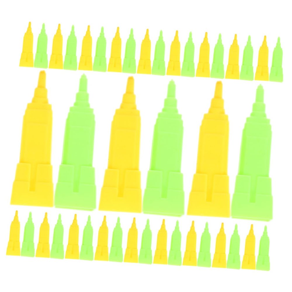 FAVOMOTO 40pcs Realistic Marble Chess Pieces Game Pieces for Board Games Replacement Victory Building Plastic Chess